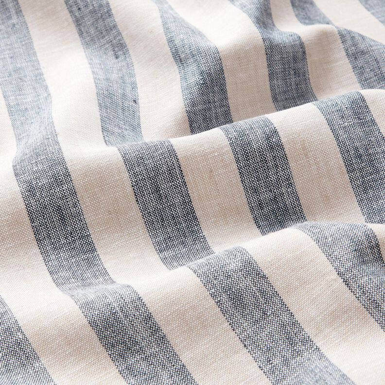 Linne-Mix R&auml;nder &ndash; natur/marinbl&aring;,  image number 2