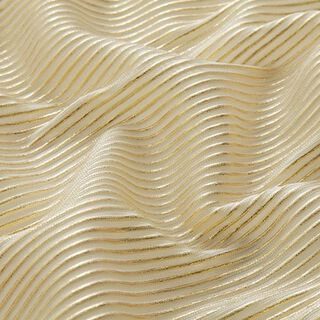 Organza lurex Ränder – yllevit/guld, 