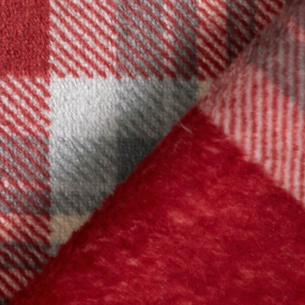 Mysfleece rutor – kaminrött/ljusgrått, image number 4