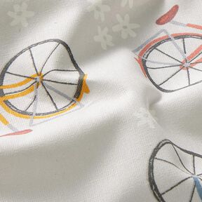 Bomullstyg Kretong holländsk cykel – ljusorange/dimgrå, 