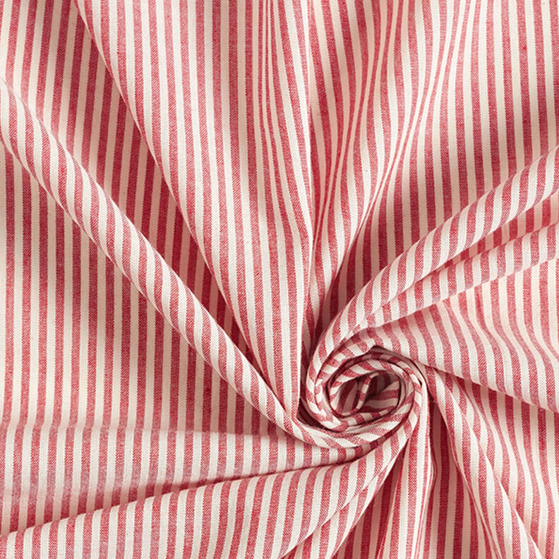 Bomulls-viskosmix Ränder – chiliröd/yllevit,  image number 3