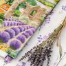 Dekorationstyg Halvpanama lavendel landskap – gräsgrönt/lavender,  thumbnail number 6