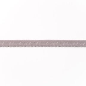 Elastistiskt infattningsband Spets [12 mm] – ljusgrått, 