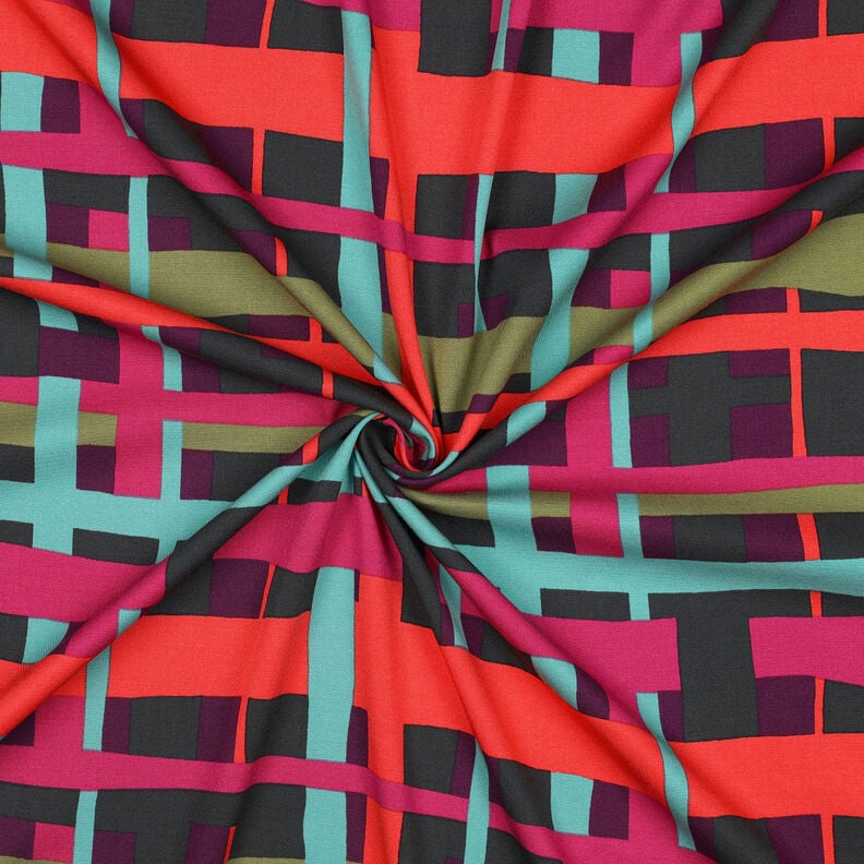 Viskostyg stretch Line Layers | Nerida Hansen – merlot/brandgul, image number 3