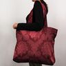 Dekorationstyg Jacquard Damasco 280 cm – kaminrött,  thumbnail number 6