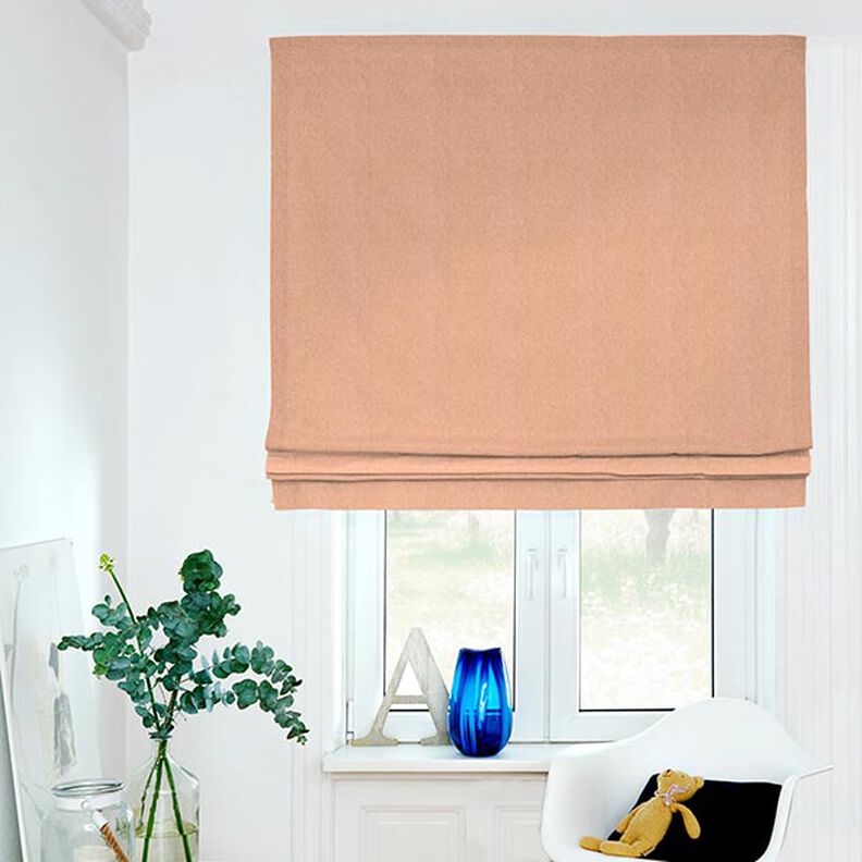 Dekorationstyg halvpanama chambray återvunnet – terracotta/natur,  image number 5