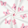 Sweatshirt Ruggad stora fjärilar | Poppy Fabrics – elfenbensvit/rosa,  thumbnail number 3