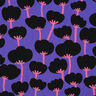 LENZING™ ECOVERO™ viskostyg  Poppies | Nerida Hansen – lila/svart,  thumbnail number 1