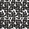 Viskostyg Retro-grafik – svart/vit,  thumbnail number 1