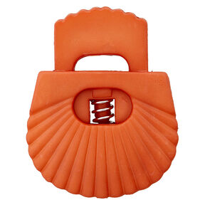 Snörstopp Mussla [Öppning: 8 mm] – terracotta, 