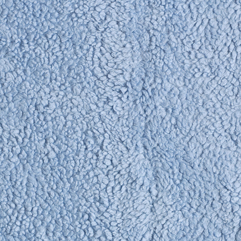 Bomull-sherpa Enfärgad – ljusblått,  image number 1