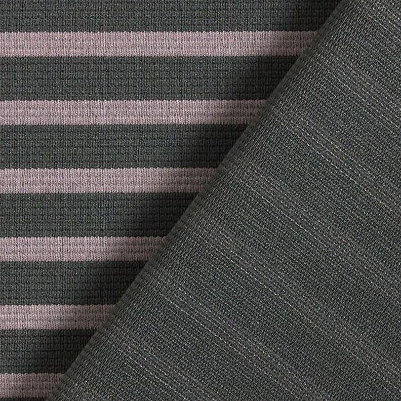 Jacquard jersey randig – lilagrå/antracit,  image number 4