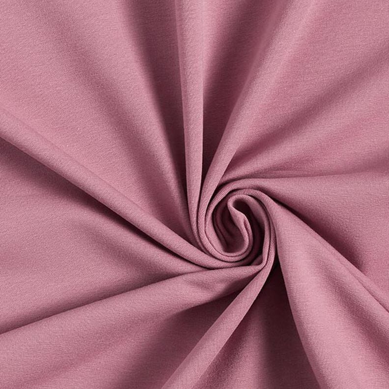 Lätt french terry enfärgad – mörk gammelrosa, image number 1