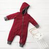 Alpfleece Mjuk sweat Enfärgat – kaminrött,  thumbnail number 11