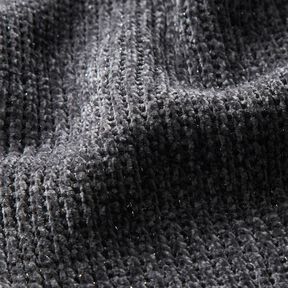 Glitter chenille – skiffergrått/silvermetallic, 