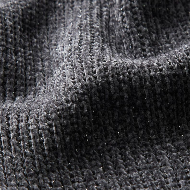 Glitter chenille – skiffergrått/silvermetallic,  image number 2