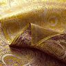 Jacquard för kläder Metallic paisley – lila/guld,  thumbnail number 3