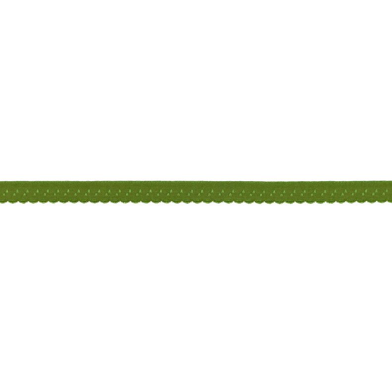 Elastistiskt infattningsband Spets [12 mm] – oliv,  image number 1