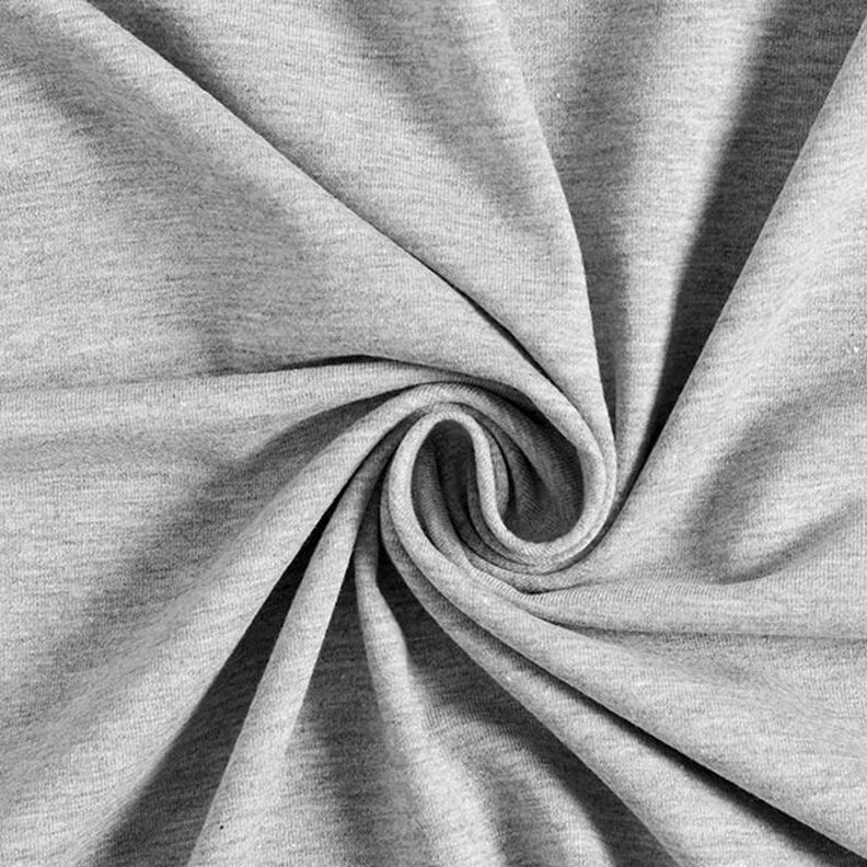 Bomullsjersey Medium Melange – grå,  image number 1