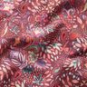 French Terry Sommarsweat paisley-blommor Digitaltryck – burgunder,  thumbnail number 2