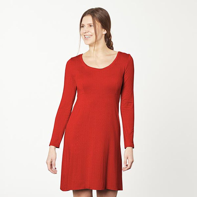 GOTS Bomullsjersey | Tula – terracotta, image number 5