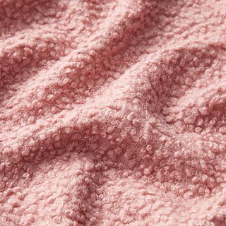 Strick Bouclé enfärgad – ljus gammelrosa, 