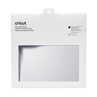 Cricut överföringsfolier [ 30,5 x 30,5 cm | 8 styck ] – silver metallic, 