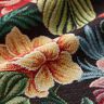 Dekorationstyg Gobeläng stora blommor – svart/rött,  thumbnail number 2