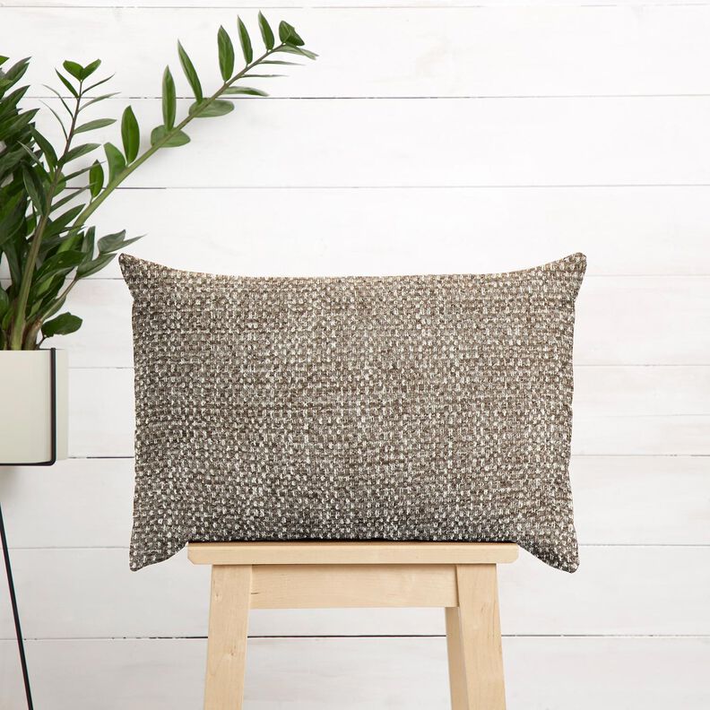 Stoppningstyg färgglad bouclé-look – mörk gråbrun/ljusbeige,  image number 6