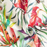 Outdoortyg Canvas Exotiska blommor – vit/grön,  thumbnail number 3