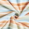 Antipilling Fleece färgglada ränder – vit/grön,  thumbnail number 3