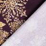 French Terry Sommarsweat isblommor Brodyrtyg | Glitzerpüppi – aubergine/gammalguld,  thumbnail number 4