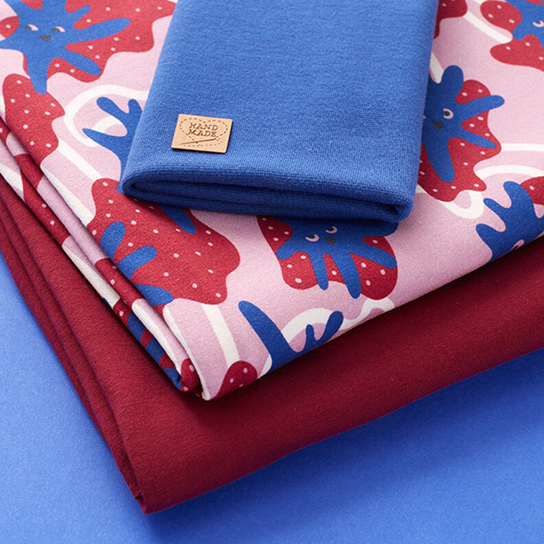 tygpaket sweatshirt slajmmonster | PETIT CITRON – pastellviolett/kungsblått,  image number 1