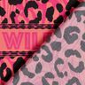 Viskos Voile lejon och blommor kantdesign Panel – pink/brandgul,  thumbnail number 5
