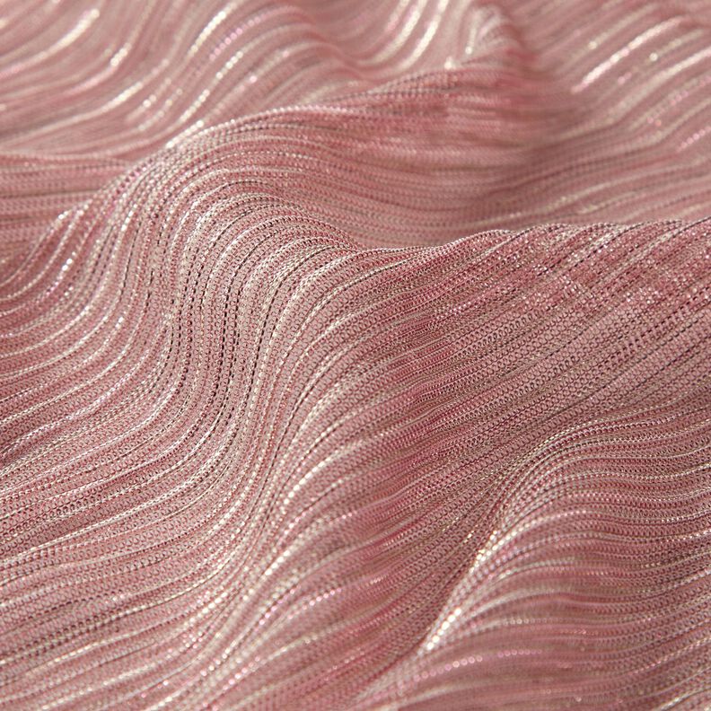 genomskinliga plissé-glitterränder – rosa,  image number 2
