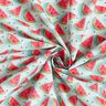 Bomullstyg Poplin vattenmelon – isblå/intensiv rosa,  thumbnail number 3