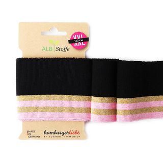 EKOLOGISKA STICKADE MUDDAR CUFF ME GLAM  [140 CM | 8 CM]  | Albstoffe | Hamburger Liebe, 