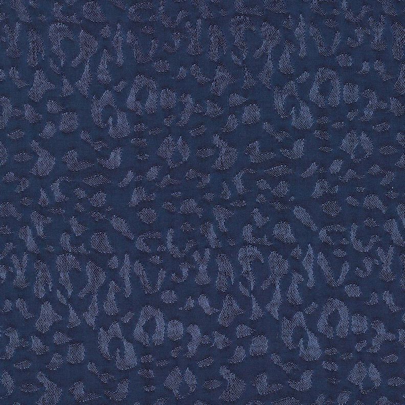 Viskostyg leopardmönster – nattblå,  image number 1