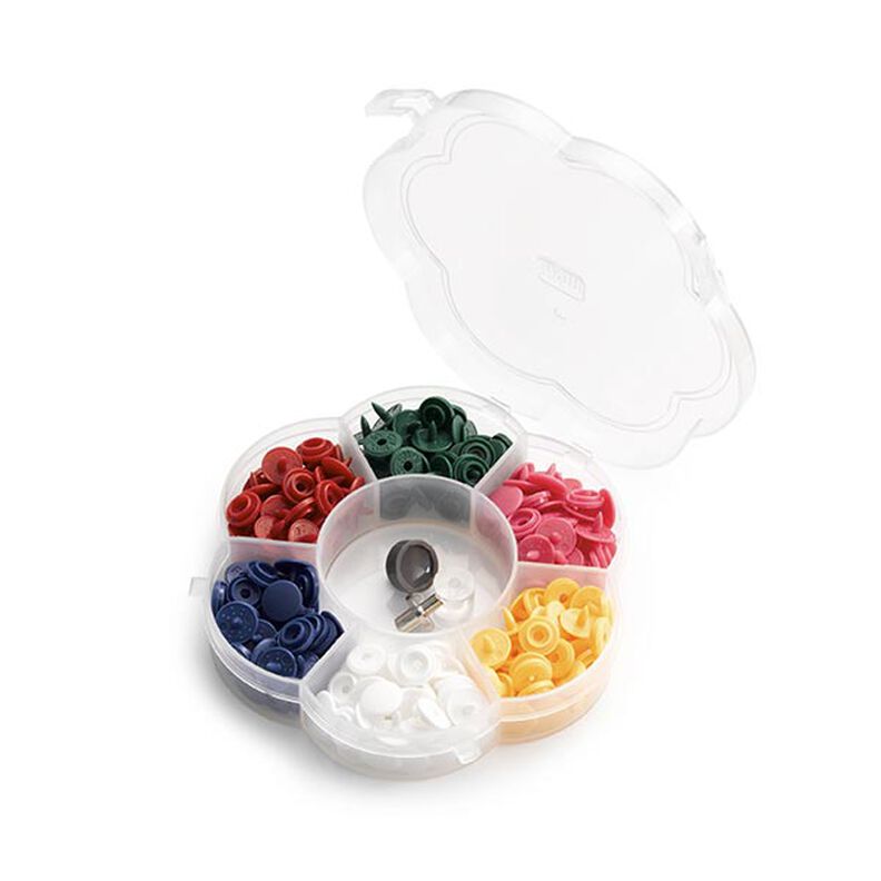 Tryckknappar Color Snaps Mini inklusive verktyg, 9 mm [ 72 styck ] | Prym,  image number 2