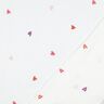 Muslin/Dubbel-krinkelväv broderade hjärtan | Poppy Fabrics – vit/rose,  thumbnail number 4