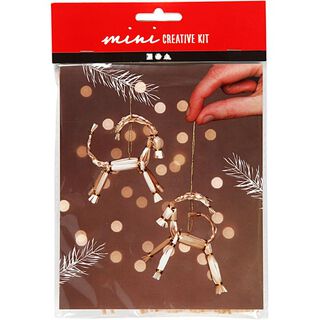 Mini Kreativ-Set Julget av halm [ 2 styck ], 