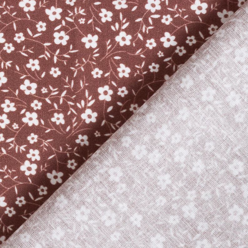 Poplin Millefleurs – brons/vit, image number 4