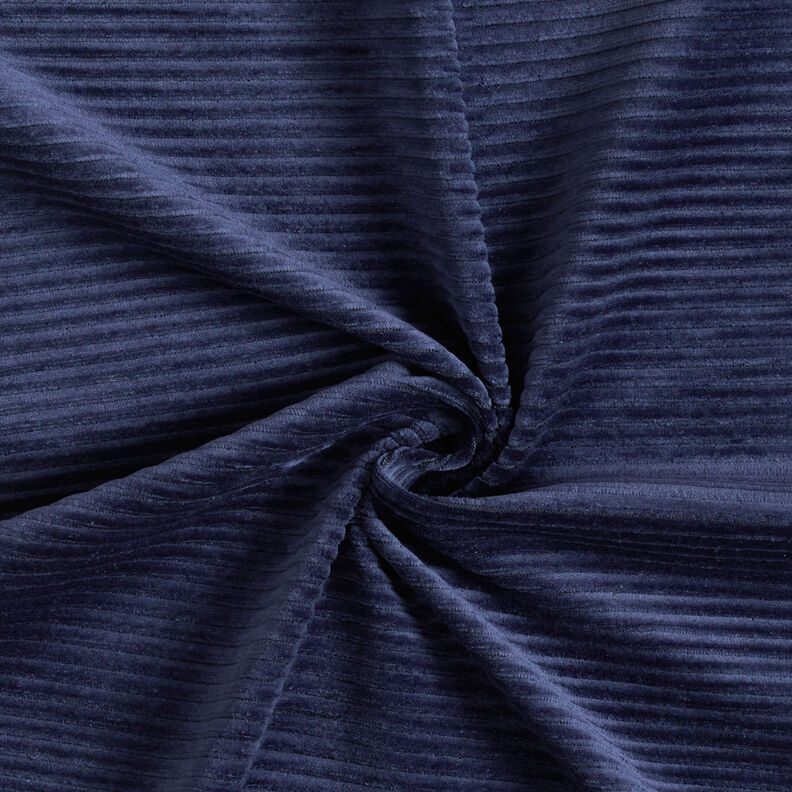 bred manchester Jersey Tvärgående räfflor – marinblått,  image number 1