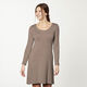 Ribbad jersey Enfärgad – mellanbrunt,  thumbnail number 8