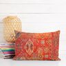 Dekorationstyg Halvpanama Etno-ornament – terracotta,  thumbnail number 6