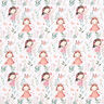 Bomullspoplin Blomsterälvor Digitaltryck – elfenbensvit,  thumbnail number 1