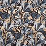 Crepesatin havsblommor – skiffergrått/beige,  thumbnail number 1