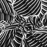 viskosjersey abstrakta blad – svart/vit,  thumbnail number 4