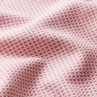 Dekorationstyg Jacquard Struktur Enfärgat – rosa/vit, 