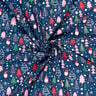 Bomullstyg Poplin Tomtar och granar – blå,  thumbnail number 3